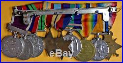 05 25 Group of 9 British Medals of World War WW1 & WW2 Africa Palestine Medals