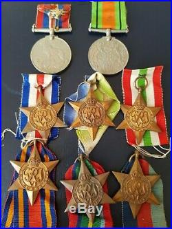100% Original WW2 Star Medals 8 medals