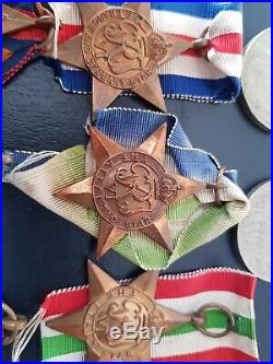 100% Original WW2 Star Medals 8 medals