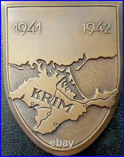 10271? German army post WW2 1957 pattern Krim shield 1941 1942 Ärmelschild ST&L