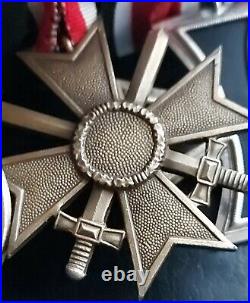 10631? German post WW2 1957 pattern mounted medal group Iron Cross II Winterwar