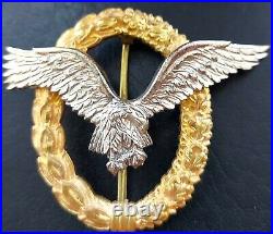 10797? German post WW2 1957 pattern Air Force Luftwaffe Pilot Observer Badge
