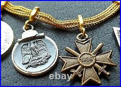 10802? German post WW2 1957 pattern miniature chain Iron Cross Eastern Front