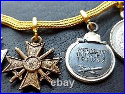 10802? German post WW2 1957 pattern miniature chain Iron Cross Eastern Front