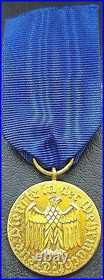 10979? German army post WW2 1957 pattern Long Service Award 12 Years Medal