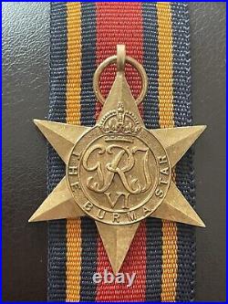 10 X Job Lot Genuine Full Sized Burma Star Medal With Ribbon World War II 2