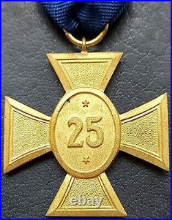 11107? German post WW2 1957 pattern Police Service Cross First Class 25 Years