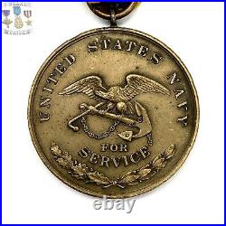 #11186 Wwi U. S. Navy Mexico Campaign Medal Numbered Ww1 Bb&bco