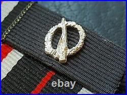 11199? German post WW2 1957 pattern ribbon bar Iron Cross War Merit Medal