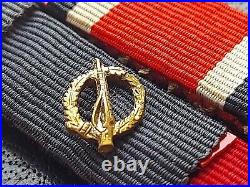 11204? German post WW2 1957 pattern ribbon bar Iron Cross Close Combat Clasp