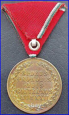11343? Hungarian Kingdom WW2 Medal of Merit in Bronze Magyar Érdemérem 1922