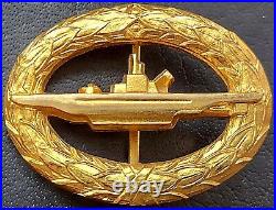 11402? German post WW2 1957 pattern Submarine War Badge U-Boot Abzeichen