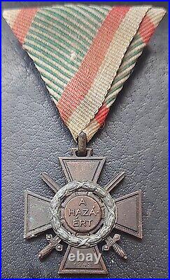 11408? Hungarian Kingdom WW2 Fire Frontline Fighters Cross Tuzkereszt 1943