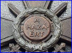 11408? Hungarian Kingdom WW2 Fire Frontline Fighters Cross Tuzkereszt 1943