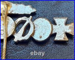 11510? German post WW2 1957 pattern miniature pin badge Iron Cross Close Combat