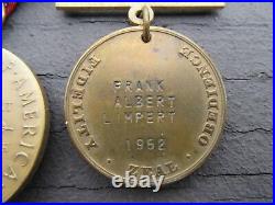 17e/world War II Victory Medal/uss Constitution/presented In 1952/3 Medals