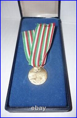 18Kt Gold WWI Medal Italy Great War Victory With Letter From President