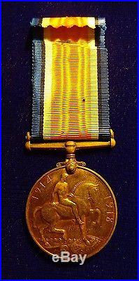 1914 18 WW1 Bronze General Service Medal South African Labour Corps + Roll