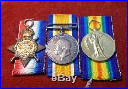 1914 Mons Star Trio Ww1 Medals 1318 C. Sjt W. Hendry 1/6 Th Gordon Highlanders