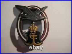 1915 Navy Pilot´s Badge of Austria and Hungarian very rare medal award of WW I