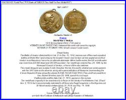 1916 FRANCE World War I WWI Battle of VERDUN They Shall Not Pass Medal i98171
