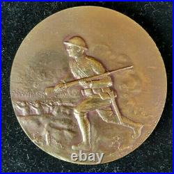 1917-1918 World War I American Doughboy Fighting in France French Battle Medal