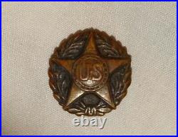 1917 WW1 Service Medal Perth Amboy NJ Whitehead & Hoag Victory Medal Lapel Pin