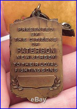 1919 World War I WWI United States US Veteran VICTORY Medal Paterson NJ i56165