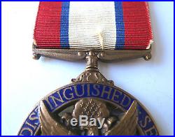 1920s-WW2 US ARMY DISTINGUISHED SERVICE MEDAL WRAP-OVER RIBBON BROOCH