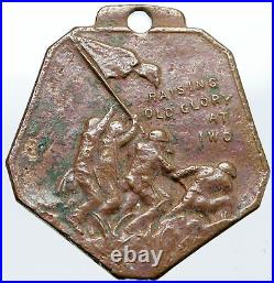 1940's USA NY WORLD WAR II PATRIOTIC Jewish War Veterans OLD Medal Coin i87566