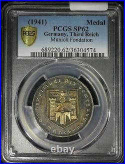 1941 Germany Medal PCGS SP62 Munich Foundation WW2 Era Third Reich
