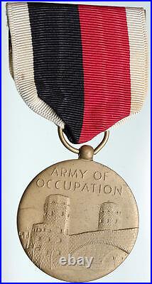 1945 USA American ARMY OF OCCUPATION WWII WORLD WAR II OLD Ribbon Medal i90865