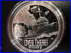 2018 P World War 1 Centennial Proof Silver Dollar And Navy Medal Set +ogp+coa