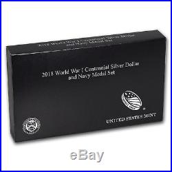 2018 World War I Centennial Silver Dollar Navy Medal Set SKU#159200
