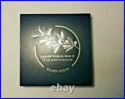2020 End of World War 2 75th Anniversary American Proof Silver Medal SEALED