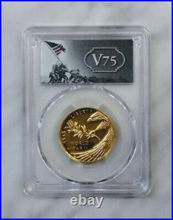 2020 End of World War 2 II 75th Anniversary Gold Medal Eagle PCGS PR70 DCAM FS