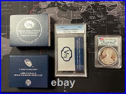 2020 End of World War 2 II 75th Anniversary Silver Medal Eagle PCGS PR70DCAM