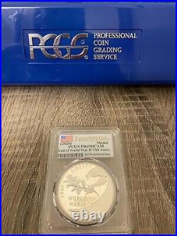 2020 End of World War II 75th Anniversary Silver Medal PR69DCAM PCGS