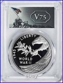 (2020) End of World War II 75th Anniversary Silver Medal PR70DCAM PCGS