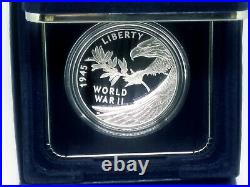 2020 W End of World War 2, II 75th Anniversary 1oz Silver Medal Eagle