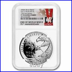 (2020) World War II Silver Anniversary Medal PF-70 NGC (V75) SKU#246564