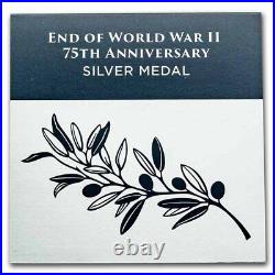 (2020) World War II V75 Silver Anniversary Medal Pf (withBox & CoA) SKU#233725