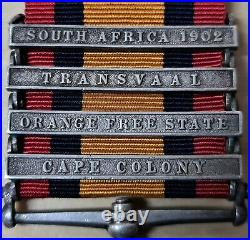 2932 Bugler Black Highland Light Infantry Queens South Africa Medal India & Ww1