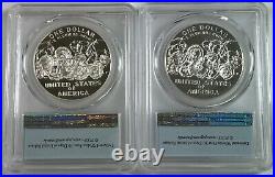 (2) 2018-P BU & Proof World War I Centennial Silver Dollar Coins, PCGS MS70 PR70