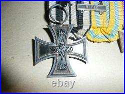 3 Vintage German 1813 1914 Iron Cross Rifle 1918 Hindenburg Military Medals