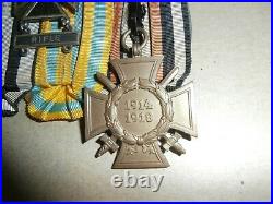 3 Vintage German 1813 1914 Iron Cross Rifle 1918 Hindenburg Military Medals