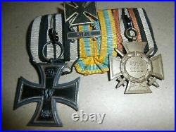 3 Vintage German 1813 1914 Iron Cross Rifle 1918 Hindenburg Military Medals