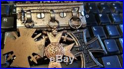 3- Ww1 German Military Medal Rack L -see Store Sale -auctions -combine Shipp
