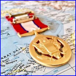 #4482 Wwii U. S. Army Distinguished Service Medal Slot Brooch Ribbon Bar Ww2 Dsm