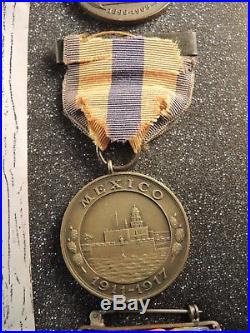 4 to Jones WW I victory with transport bar, Mexico Philippine West Indies medal